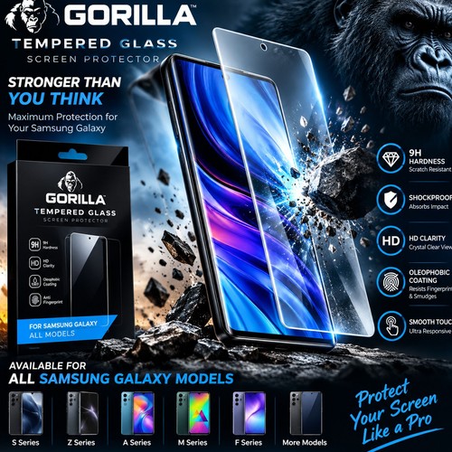 Gorilla tempered glass screen - gorilla,
